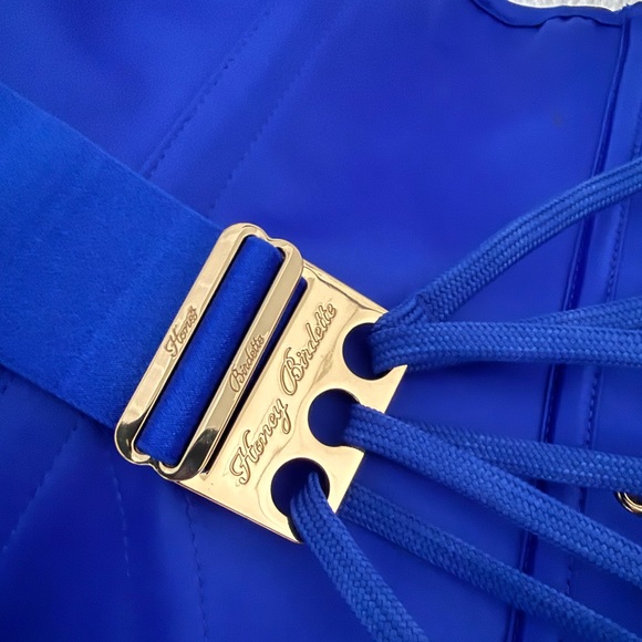 SOLD OUT ONLINEHoney Birdette blue Chastity Corset in great condition {size xxs} - Picture 5 of 6